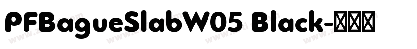 PFBagueSlabW05 Black字体转换